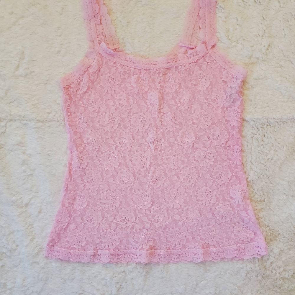 HANKY PANKY Bliss Pink Camisole. Size Large.